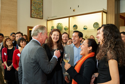 Claudia Mendez-Jaime and HRH Prince of Wales