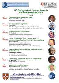 11th Distinguished lecture series