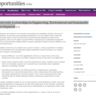 University Lectureships in Engineering, Environment and Sustainable Development