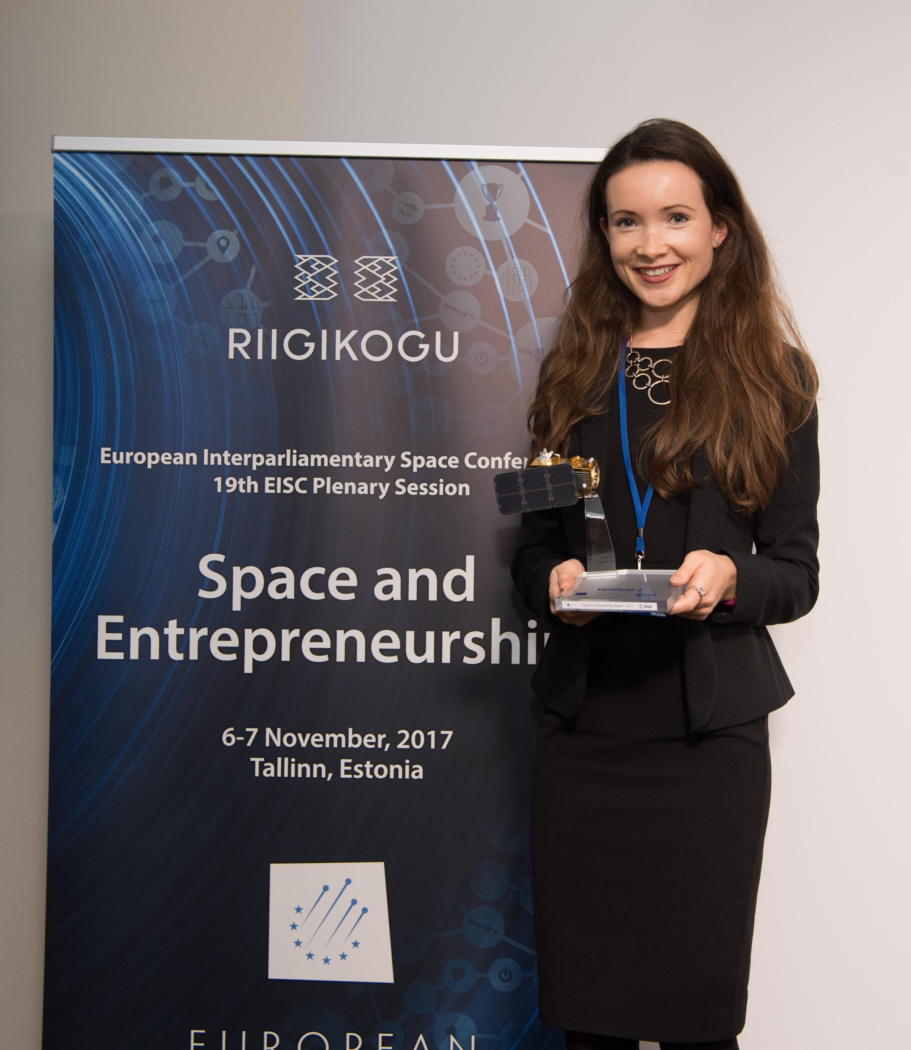 Photo credit: ESA award Space for Sustainability Award Winner Katherine Bruce (ESD 16-17)