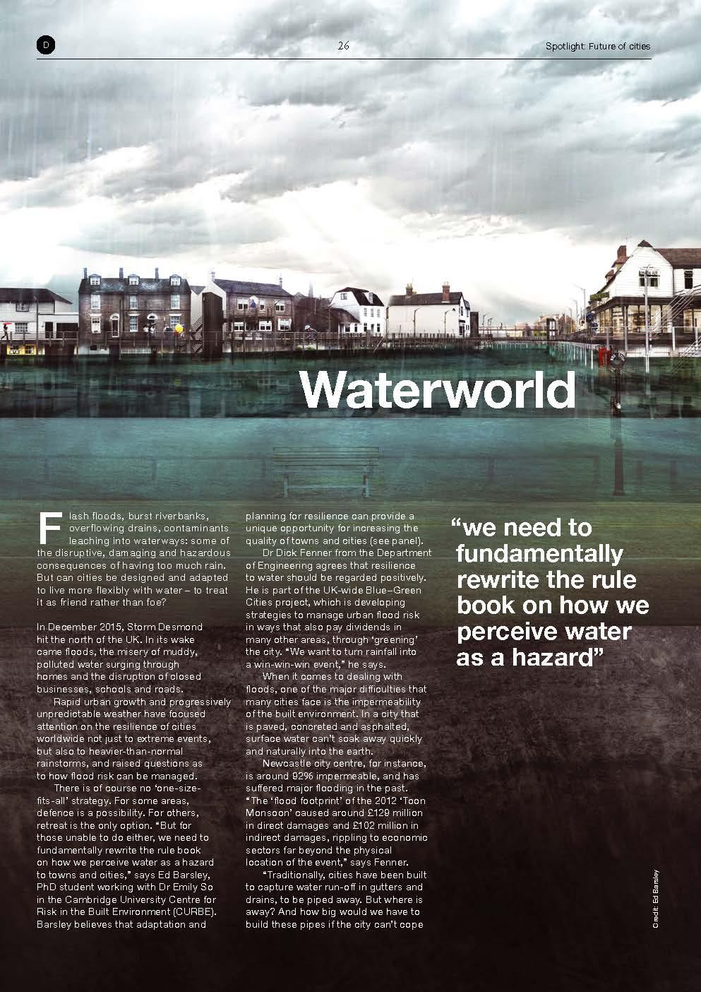 Photo credit Horizons Issue 30 Waterworld