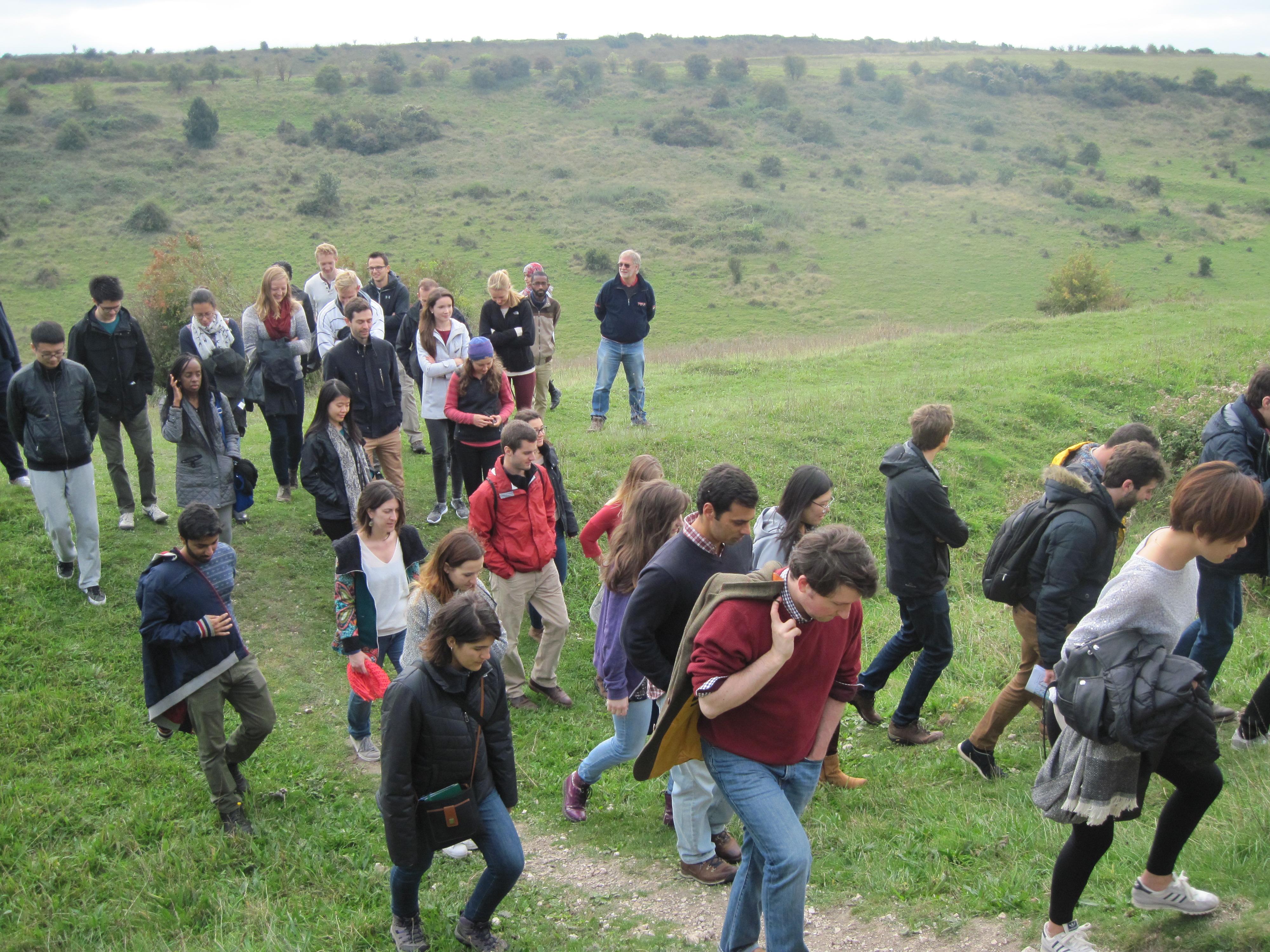 Storming the Iron Age fort at St Catherine's Hill Welcome to our 40 new ESD MPhil students